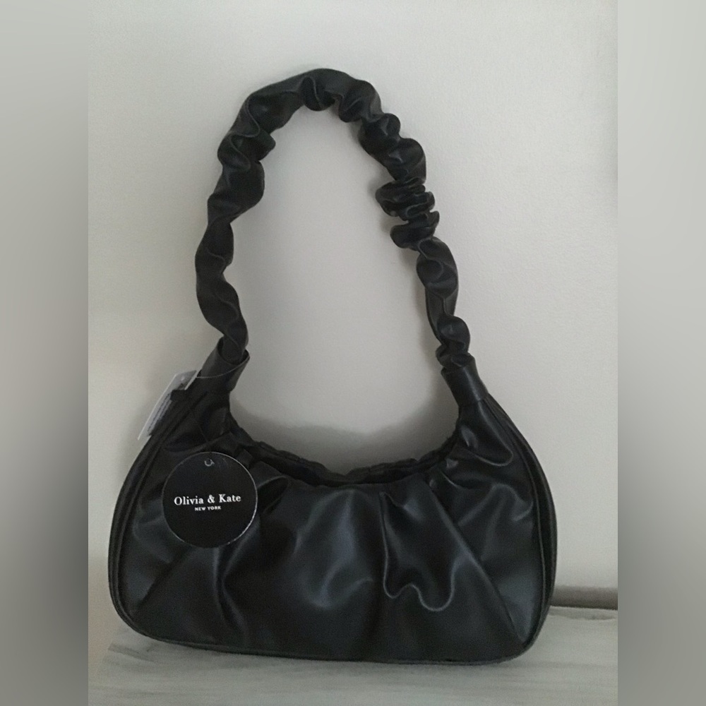 Olivia & Kate Vegan Leather Handbag - Black